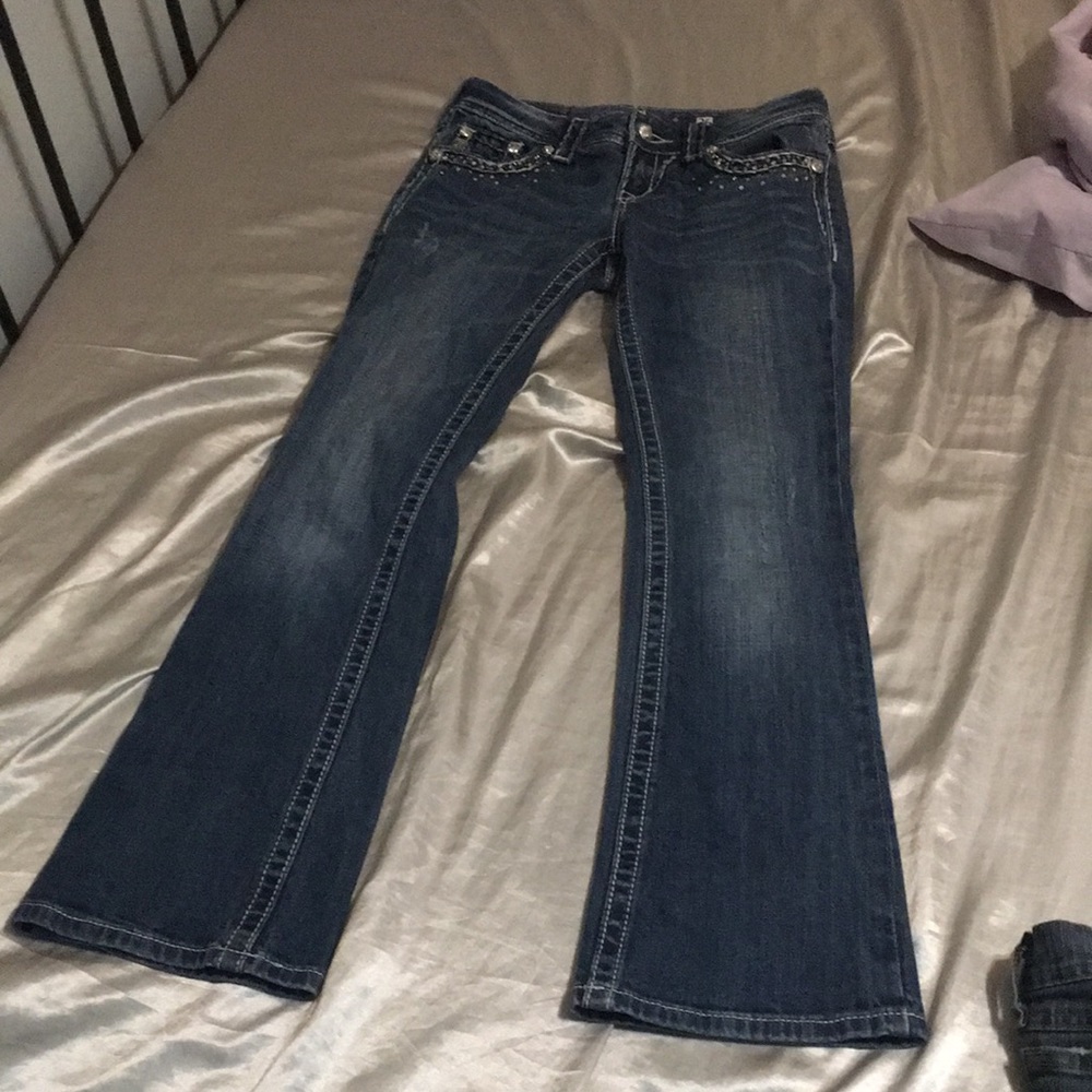 Miss Me Low Rise Rhinestone Jeans 26